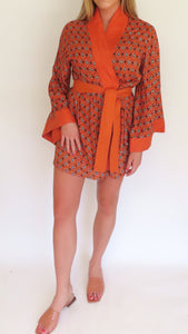 Women's Orange Kimono