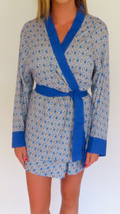 Women's Blue Kimono