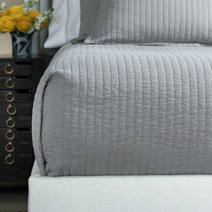 Tessa Quilted Coverelet Light Grey